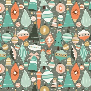 Christmas Baubles in Teal