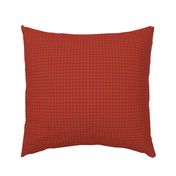 autumncolors red maple gingham, 1/4" squares 