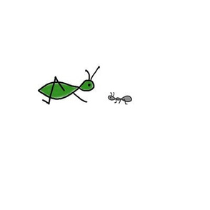 grasshopper + ant