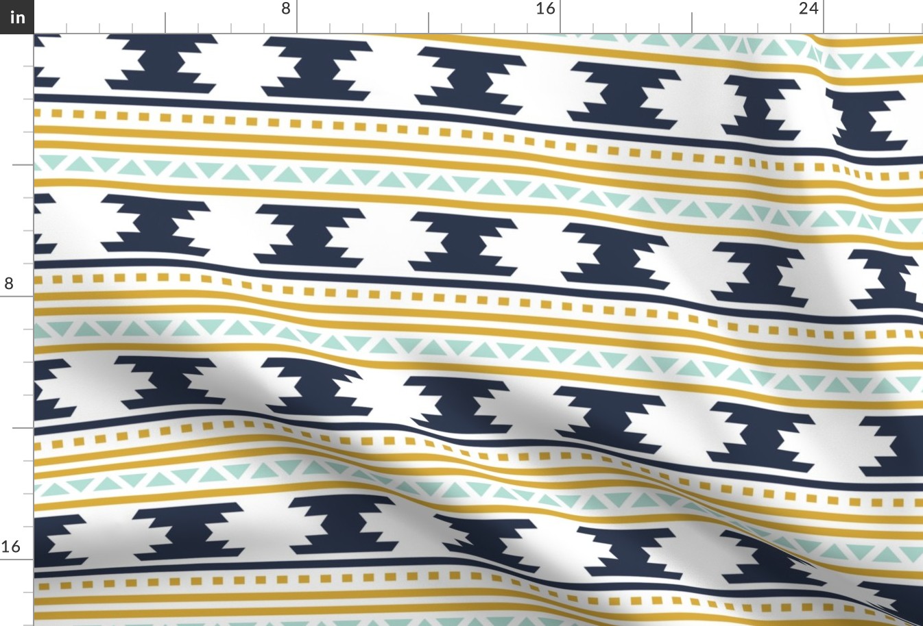 navy aztec stripe // small