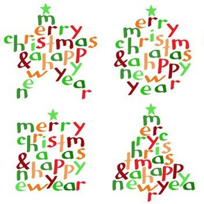 Merry Christmas - shapes (large)