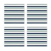 Stripes // Navy/Grey/Mint/White - Northern Lights Collection