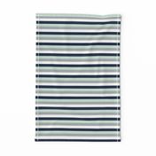 Stripes // Navy/Grey/Mint/White - Northern Lights Collection