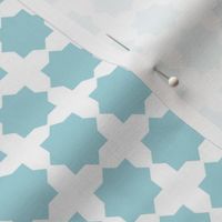 Casablanca star white-turquoise small