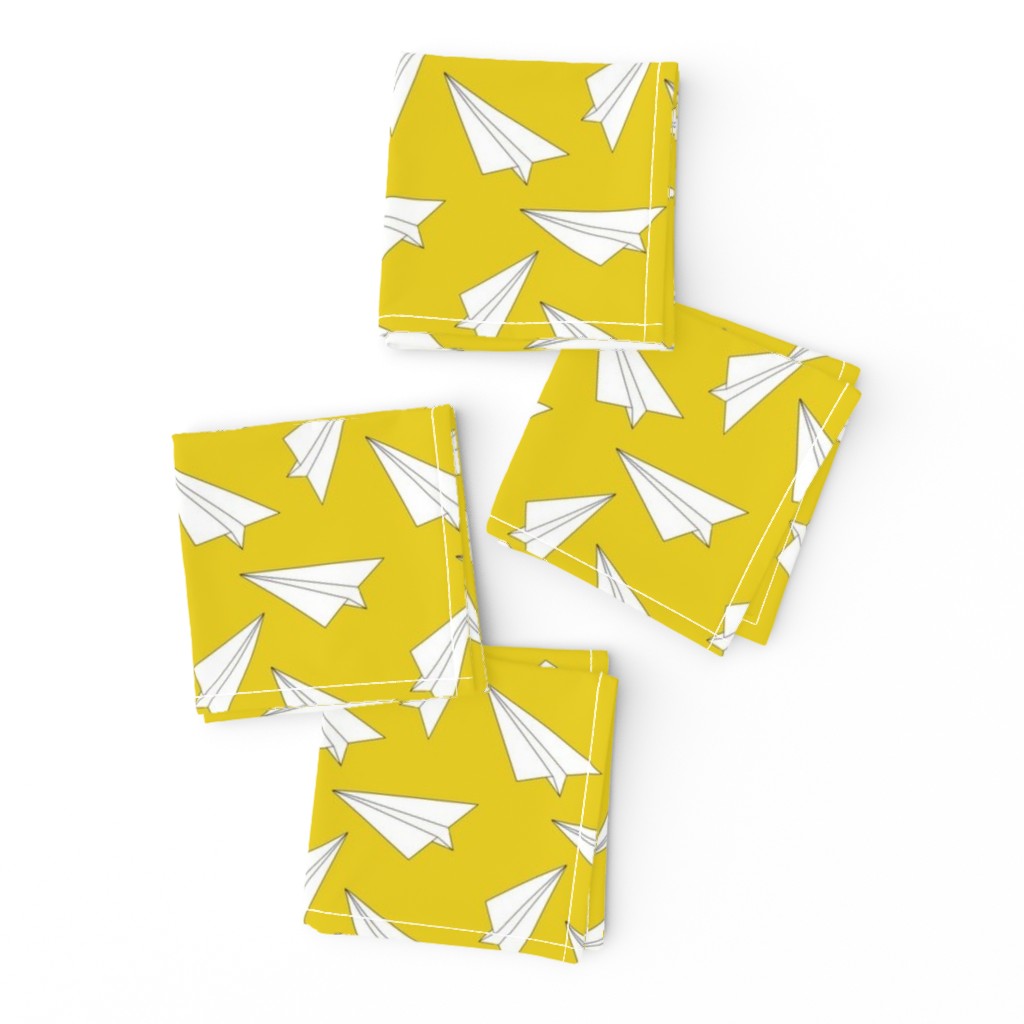 yellow paper plane - elvelyckan