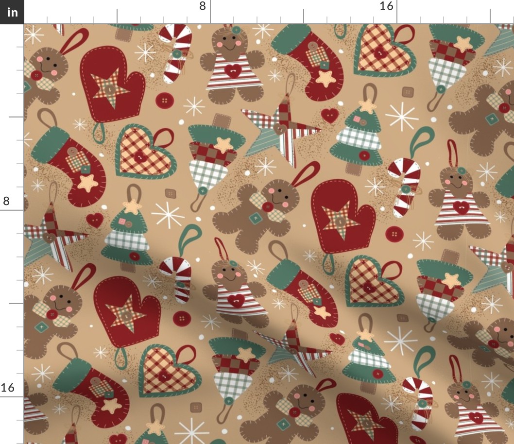 Country Christmas Fabric