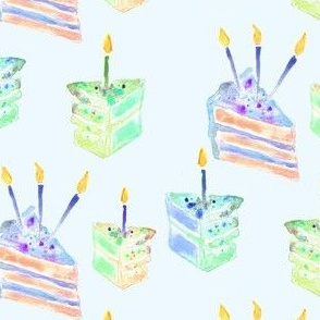 birthday cake blue