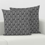 Art deco Shell Black & white