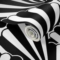 Art deco Shell Black & white