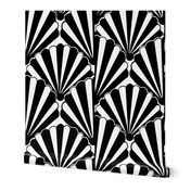 Art deco Shell Black & white