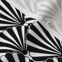 Art deco Shell Black & white