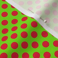 Grinchy Polka Dot Christmas Lime n Red!