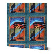 African Giraffe Quilt