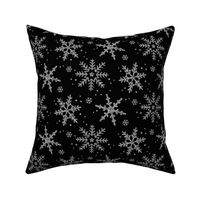 Snowflake Shimmer in Midnight