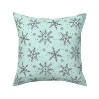 Snowflake Shimmer in Mint