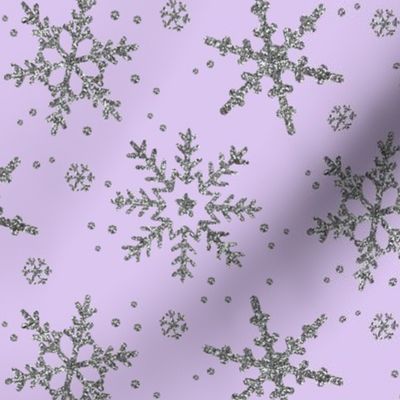 Snowflake Shimmer in Lilac