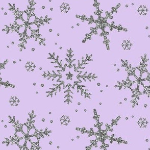 Snowflake Shimmer in Lilac