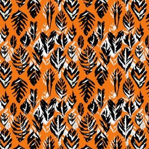 Orange_handcut_leaf_print