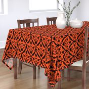 Halloween trellis ikat