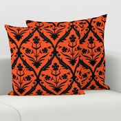 Halloween trellis ikat