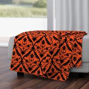 Halloween trellis ikat