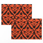 Halloween trellis ikat