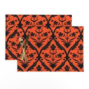 Halloween trellis ikat