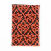 Halloween trellis ikat