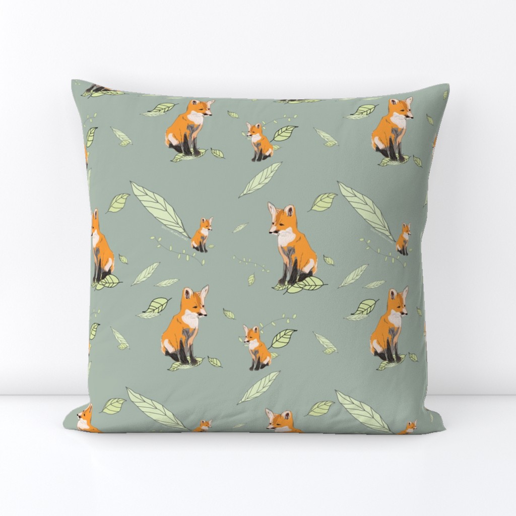 Foxes fabric