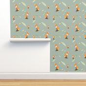 Foxes fabric