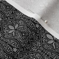 Rajkumari ~ Black and Silvered ~ Batik 