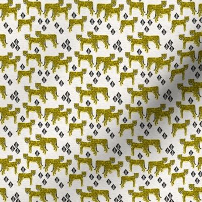 Safari Cheetah - Goldenrod (Tiny Version) by Andrea Lauren