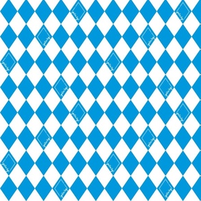 Bavarian Flag Pattern with Guten Tag Detail © Jennifer Garrett