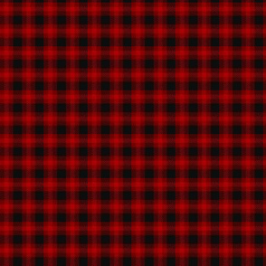 Very Small Scale Red and Black Check