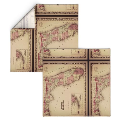 Florida vintage map, small (FQ)