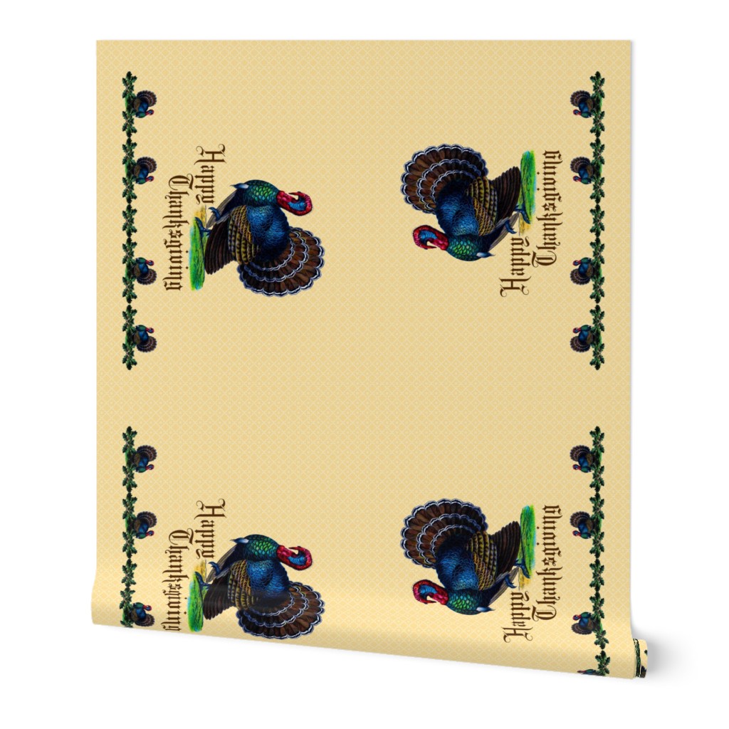 Thanksgiving Tea Towel Light Wheat