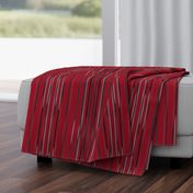 Black and Gray Stripes on Red