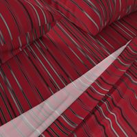 Black and Gray Stripes on Red