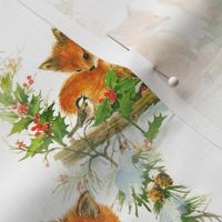 Fox Babies VIntage Christmas