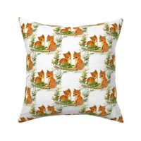 Fox Babies VIntage Christmas