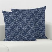 Starfish Navy Blue White Beach