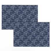 Starfish Navy Blue White Beach