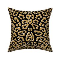 Ooh La La! Leopard ~ Gilt with White on Black