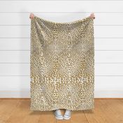 Ooh La La! Leopard ~ Gilt with Black on White 