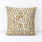 Ooh La La! Leopard ~ Gilt with Black on White 