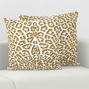 Ooh La La! Leopard ~ Gilt with Black on White 