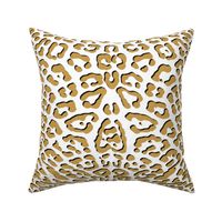 Ooh La La! Leopard ~ Gilt with Black on White 