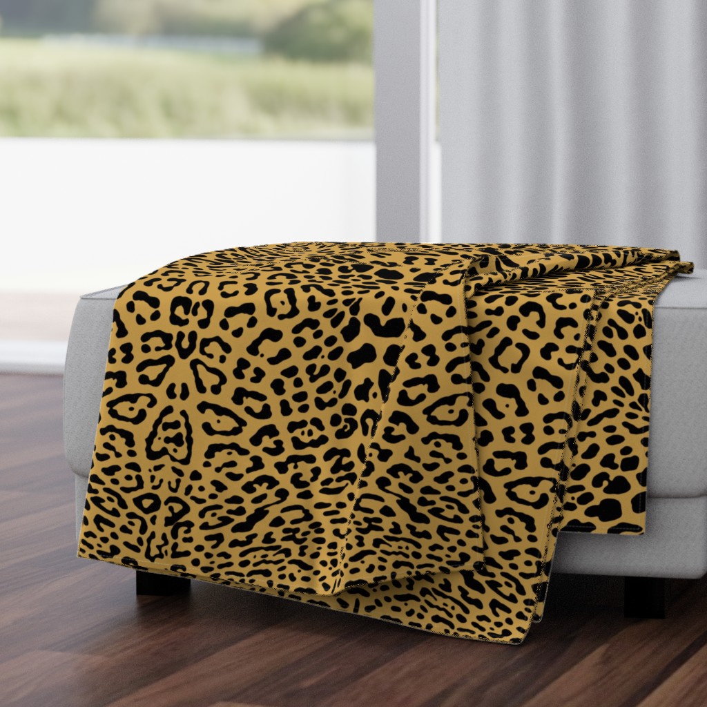 Ooh La La! Leopard ~ Black on Gilt