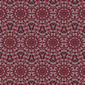 Red and Gray Mosaic