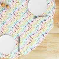 Rainbow watercolor dots